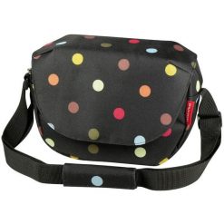 Torba na kierownicę „Funbag”, w kropki. Czarne torby na ramię KLICKFIX, bez wzorów, na ramię, duże, bez dodatków. Za 312.86 zł.