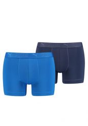 Puma Sportowe bokserki z mikrofibry, 2 sztuki w kolorze niebieskim. Niebieskie bokserki Puma, l, bez wzorów, z materiału. Za 164.88 zł.