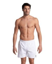 Szorty męskie spodenki kąpielowe sportowe na basen plażę Arena Boxer. Białe krótkie spodenki sportowe Arena, m, z aplikacjami, z materiału. Za 121.98 zł.