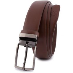 Pasek skórzany BELTIMORE r.105-120 cm E37 brązowy. Brązowe paski bez wzorów. Za 42.89 zł.
