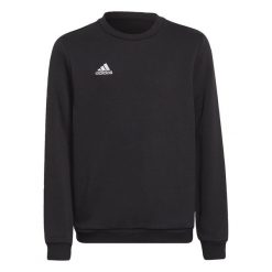 Entrada 22 Sweat Top. Czarne bluzy Adidas, bez wzorów, z materiału, bez kaptura. Za 179.00 zł.