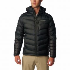 Kurtka ocieplana męska Columbia Labyrinth Loop Hooded z kapturem. Czarne kurtki Columbia, m, bez wzorów, z kapturem. Za 659.99 zł.