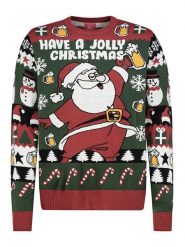 Sublevel Sweter w kolorze ciemnozielono-czerwonym rozmiar: S. Czerwone swetry nierozpinane Sublevel, s, bez wzorów, bez kołnierzyka, bez ramiączek. Za 56.53 zł.