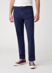WRANGLER SPODNIE MĘSKIE CASEY CHINO LAKEPORT BLUE W1C050B08 112324479. Niebieskie eleganckie spodnie Wrangler, l, z materiału. Za 199.99 zł.