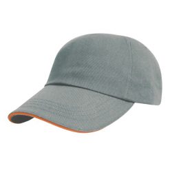 Czapka Z Daszkiem Sandwich Ze Szczotkowanej Bawełny. Brązowe czapki z daszkiem RESULT HEADWEAR, bez wzorów, z bawełny. Za 38.99 zł.