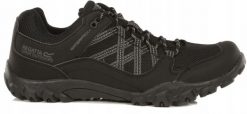 Buty trekkingowe męskie Edgepoint III Regatta. Czarne buty turystyczne Regatta, bez wzorów, z materiału, bez zapięcia, trekkingowe. Za 299.99 zł.