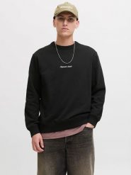 Jack & Jones Bluza "Jormorrebro" w kolorze czarnym rozmiar: XXL. Czarne bluzy Jack & Jones, s, bez wzorów, z bawełny, bez kaptura. Za 105.63 zł.