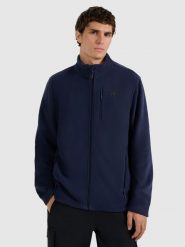 4F Polar regular ze stójką męski - granatowy 3XL. Niebieskie bluzy z polaru 4F, m, bez wzorów, z polaru, bez kaptura. Za 129.99 zł.