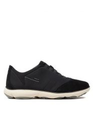 Geox Półbuty U Nebula B U52D7B 01122 C9999 Czarny. Czarne eleganckie półbuty Geox, bez wzorów, z materiału, bez obcasa, bez zapięcia. Za 529.99 zł.