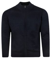 Bluza Zapinana na Zamek, Granatowa bez Kaptura, Męska -EXPOMEN. Niebieskie bluzy Expomen, m, bez wzorów, z bawełny, bez kaptura. Za 199.00 zł.