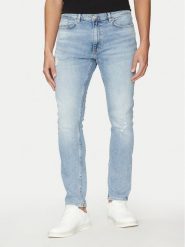 HUGO Jeansy Zane 50529117 Niebieski Extra Slim Fit. Niebieskie jeansy Hugo, m. Za 459.99 zł.