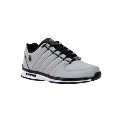 Sneakersy męskie K-swiss RINZLER COURT STYLE szare (01235-032-M). Szare buty sportowe casual K-SWISS, bez wzorów, bez zapięcia. Za 359.00 zł.