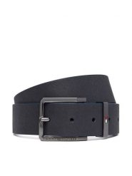 Tommy Hilfiger Pasek Oliver Saffiano 3.5 AM0AM14573 Granatowy. Niebieskie paski Tommy Hilfiger, bez wzorów, ze skóry. Za 229.99 zł.