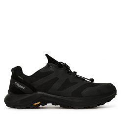 Trekkingi Grisport. Czarne buty trekkingowe Grisport, bez wzorów, bez zapięcia. Za 349.99 zł.