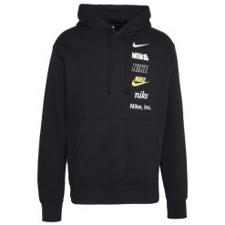 Bluza z kapturem męska Nike Club BB PO Hoodie Mlogo. Czarne bluzy z kapturem Nike, m, bez wzorów, z bawełny, z kapturem. Za 259.00 zł.