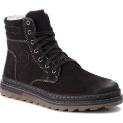 Kozaki RIEKER - F4222-00 Schwarz. Czarne kozaki Rieker, bez wzorów, z futra, bez obcasa, bez zapięcia. W wyprzedaży za 279.00 zł.