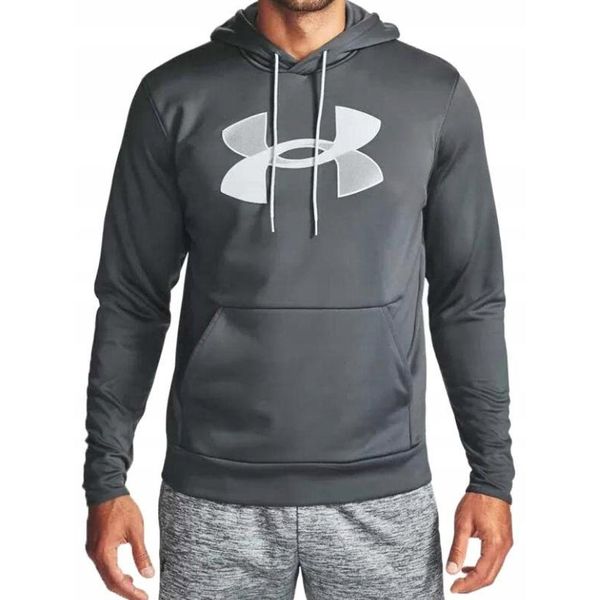 Bluza na co dzień męska UNDER ARMOUR FLEECE ciepła z kapturem. Szare bluzy z kapturem Under Armour, m, bez wzorów, z kapturem. Za 149.00 zł.