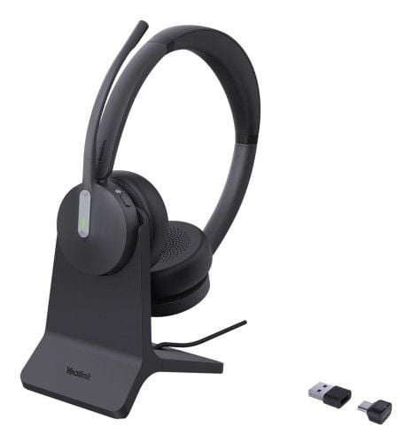 Zestaw słuchawkowy Yealink BH70 Dual Teams z podstawką ładującą USB-C/A. Słuchawki bezprzewodowe yealink. Za 576.99 zł.