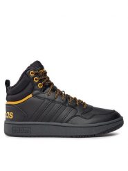 Adidas Sneakersy Hoops 3.0 Mid IG7928 Czarny. Czarne buty sportowe casual Adidas, bez wzorów, ze skóry, bez zapięcia. Za 219.99 zł.
