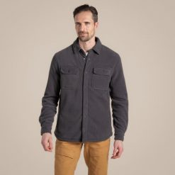 Koszula Craghoppers Craggy. Brązowe koszule Craghoppers, bez wzorów, z polaru, bez kaptura. W wyprzedaży za 268.00 zł.