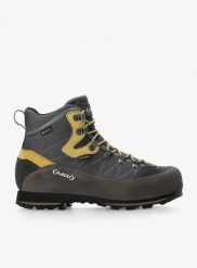 Buty trekkingowe męskie AKU Trekker Lite III Wide GTX. Szare buty turystyczne Aku, bez wzorów, z gore-texu, bez zapięcia, trekkingowe, gore-tex. Za 983.39 zł.