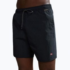 Szorty kąpielowe męskie Napapijri V-Haldane. Czarne szorty Napapijri, m, bez wzorów. W wyprzedaży za 269.99 zł.