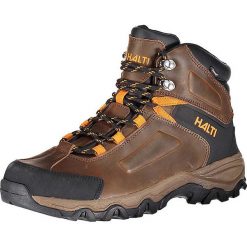 Skórzane buty trekkingowe "Riore DX" w kolorze brązowym. Buty trekkingowe marki Fischer, Halti & Raiski. W wyprzedaży za 259.95 zł.
