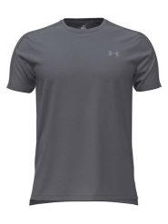 Under Armour Koszulka funkcyjna w kolorze szarym rozmiar: M. Szare t-shirty sportowe Under Armour, bez wzorów, z materiału, bez ramiączek, outdoorowe. Za 118.01 zł.