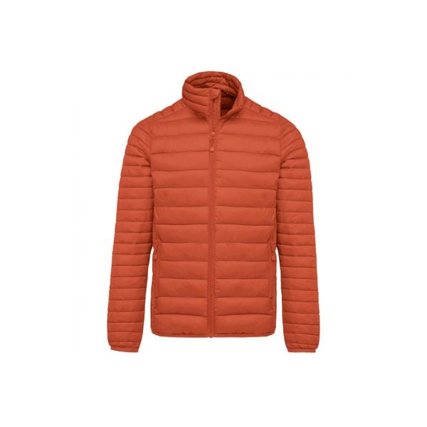 Lekka kurtka puchowa Kariban. Brązowe kurtki KARIBAN, m, bez wzorów, z puchu, bez kaptura. Za 280.50 zł.