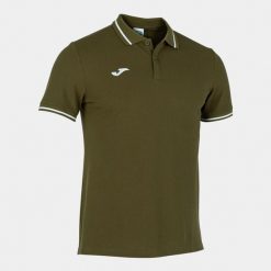 Polo Joma Confort II w Khaki dla Mężczyzn. Szare koszulki polo Joma, l, bez wzorów, z bawełny, bez kołnierzyka, bez ramiączek. Za 193.99 zł.