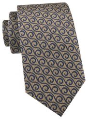 Krawat Męski - Angelo di Monti - Jasny Brąz, Geometryczny Wzór. Krawaty i muchy Angelo di Monti, bez wzorów, z tkaniny. Za 45.00 zł.