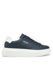 Liu Jo Sneakersy Big 01 7B4027 PX474 Granatowy. Niebieskie buty sportowe casual Liu Jo, bez wzorów, ze skóry, bez zapięcia. Za 399.99 zł.