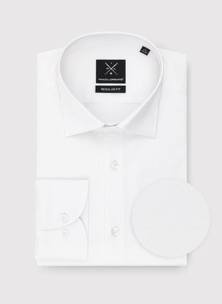 PAKO LORENTE – Biała koszula męska. Białe koszule Pako Lorente, m, bez wzorów, z bawełny, bez kołnierzyka, bez ramiączek. Za 359.99 zł.