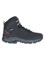 Merrell Skórzane botki turystyczne "Vego Mid" w kolorze czarnym rozmiar: 45. Czarne buty trekkingowe Merrell, bez wzorów, bez zapięcia. Za 305.20 zł.
