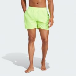 Szorty do pływania Solid CLX Short-Length. Czarne odzież kąpielowa Adidas, m, bez wzorów, z materiału, klasyczne. Za 139.00 zł.