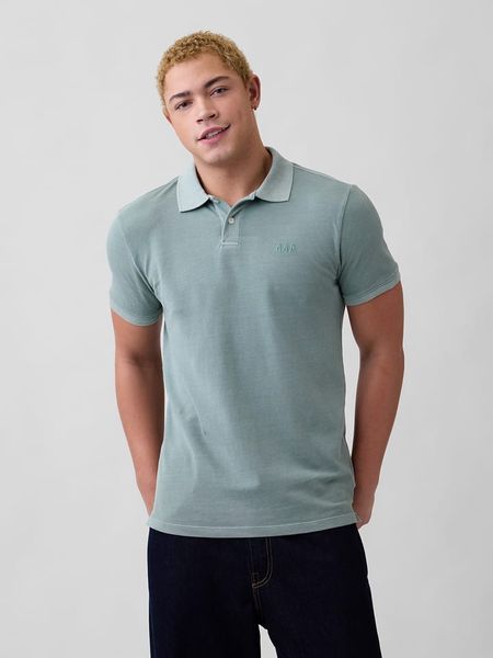 GAP Koszulka polo w kolorze miętowym rozmiar: XXL. Zielone koszulki polo GAP, xxl, bez wzorów, z bawełny, bez kołnierzyka, bez ramiączek. Za 74.28 zł.