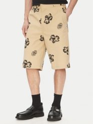 HUGO Szorty materiałowe Damo242 50542159 Beżowy Baggy Fit. Brązowe szorty Hugo, m, bez wzorów, z bawełny. Za 409.99 zł.