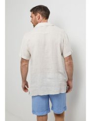 Lin Passion Lniana koszula w kolorze kremowym rozmiar: XL/XXL. Brązowe koszule Lin Passion, xl, bez wzorów, ze lnu, bez kołnierzyka, bez ramiączek. Za 209.82 zł.