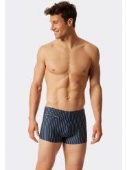 Schiesser Kąpielówki w kolorze granatowym rozmiar: M. Niebieskie kąpielówki Schiesser, m, z aplikacjami, z materiału. Za 73.93 zł.