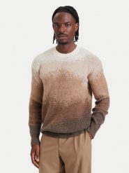 KARL LAGERFELD Sweter 655025 564307 Brązowy jasny Regular Fit. Brązowe swetry rozpinane KARL LAGERFELD, l, bez wzorów, z syntetyku, bez kołnierzyka, bez ramiączek. Za 939.99 zł.