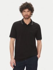 Armani Exchange Polo XM000489 AF13026 UC001 Czarny Regular Fit. Czarne koszulki polo Armani Exchange, l, bez wzorów, z bawełny, bez kołnierzyka, bez ramiączek. Za 329.99 zł.