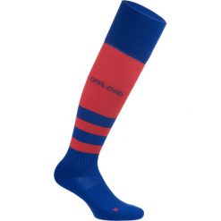 Skarpety do rugby R500 wysokie. Brązowe skarpety OFFLOAD, bez wzorów, z elastanu. Za 29.99 zł.