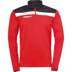 Bluza piłkarska męska Uhlsport Offense 23 1/4 zip. Białe bluzy Uhlsport, m, bez wzorów, bez kaptura. Za 191.00 zł.