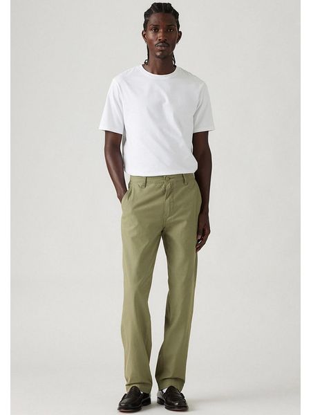 Levi's Spodnie chino w kolorze oliwkowym rozmiar: W33/L32. Brązowe eleganckie spodnie Levi's®, na co dzień, l, z bawełny. Za 174.84 zł.