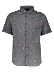 Quiksilver Koszula "Mellow Fuzz" - Regular fit - w kolorze antracytowym rozmiar: M. Czarne koszule Quiksilver, m, bez wzorów, bez kołnierzyka, bez ramiączek. Za 88.64 zł.