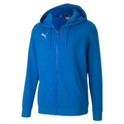 Bluza męska Puma teamGOAL 23 Casuals Hooded Jacket niebieska. Niebieskie bluzy Puma, l, bez wzorów, z kapturem. W wyprzedaży za 205.75 zł.