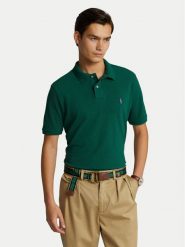 Polo Ralph Lauren Polo 710782592016 Zielony Custom Slim Fit. Zielone koszulki polo Polo Ralph Lauren, m, bez wzorów, z bawełny, bez kołnierzyka, bez ramiączek. Za 529.99 zł.