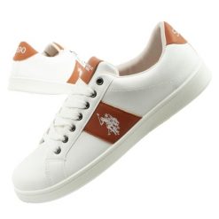 Buty trampki sneakersy męskie U.S. Polo Assn. Białe trampki U.S. Polo Assn., m, bez wzorów, bez zapięcia. Za 169.00 zł.