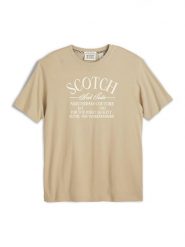 Scotch & Soda Koszulka w kolorze beżowym rozmiar: M. Brązowe bezrękawniki Scotch & Soda, m, bez wzorów, z bawełny, bez kołnierzyka, bez ramiączek. Za 65.23 zł.