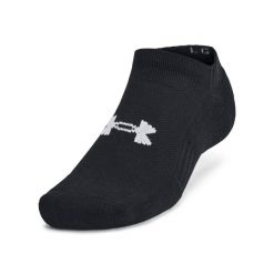 Under Armour UNISEX UA TC 3PK NO SHOW Skarpety uniseks. Czarne skarpety Under Armour, bez wzorów, ze skóry. Za 69.99 zł.